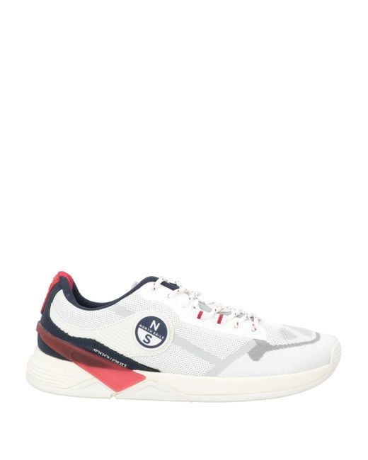 North Sails White Sneakers Textile Fibers for men