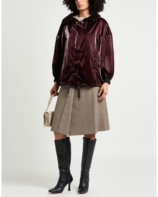 Moorer Red Burgundy Jacket Polyamide, Polyurethane