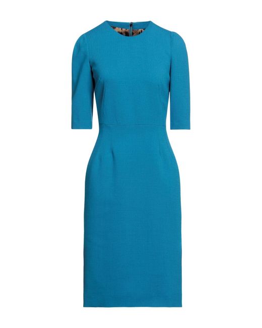 Dolce & Gabbana Blue Midi Dress