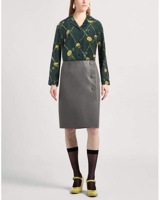 Burberry Green Shirt Silk