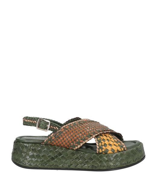 Pons Quintana Green Sandals