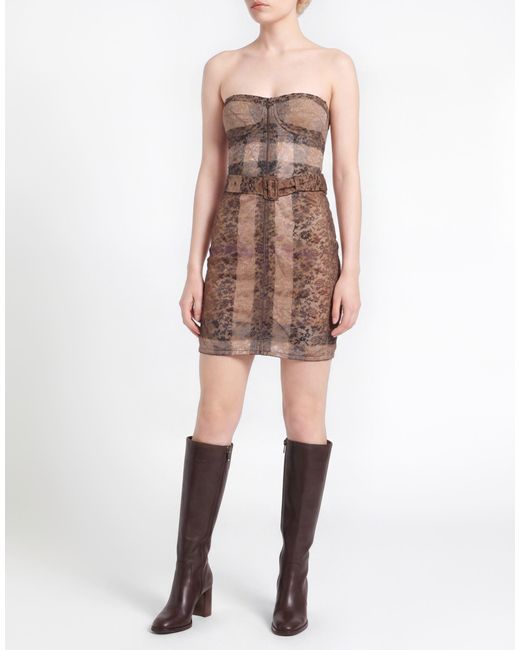 Burberry Natural Light Mini Dress Viscose, Polyamide