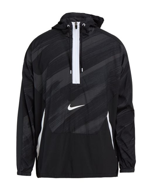 Nike Black Dark Jacket Polyester, Elastane for men