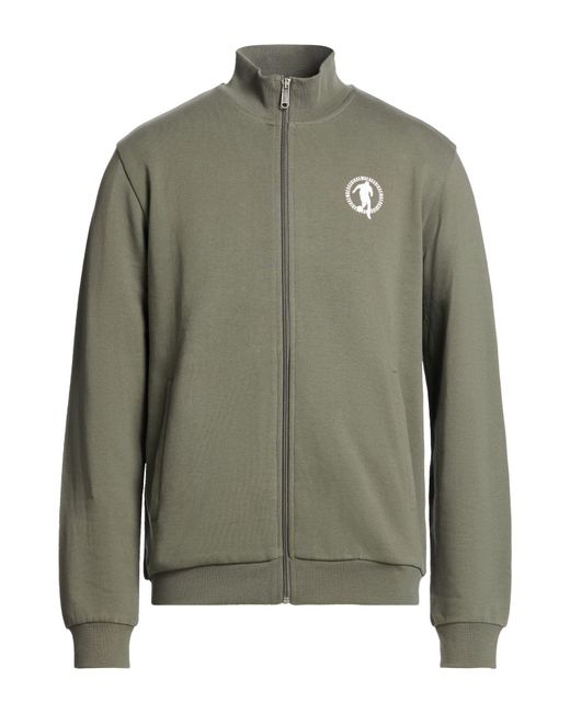 Bikkembergs Green Sweatshirt Cotton, Lycra for men