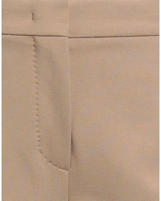 Max Mara Natural Camel Pants Viscose, Polyamide, Elastane