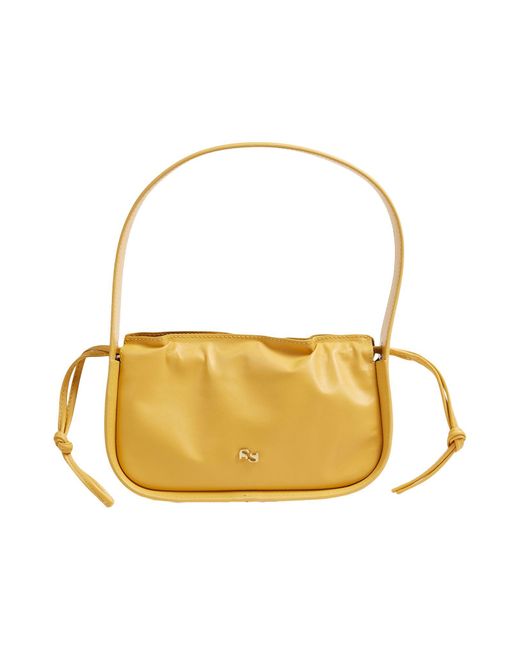 Yuzefi Metallic Handbag Leather