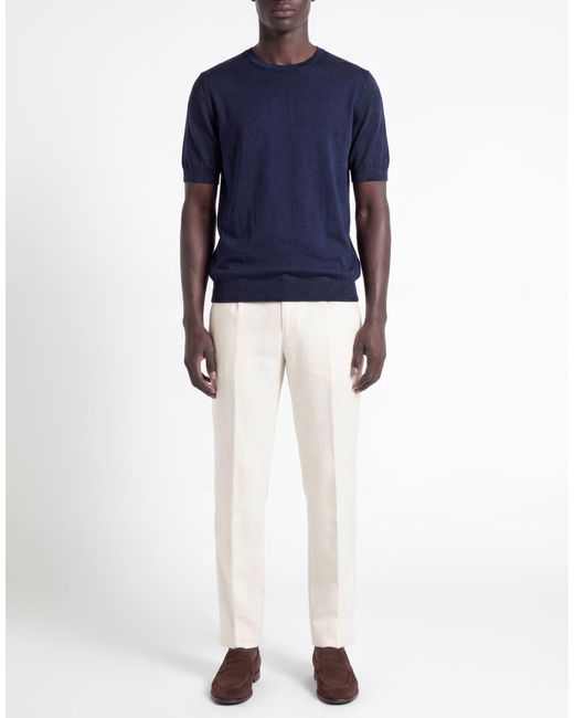 FILIPPO DE LAURENTIIS Blue Sweater Cotton for men