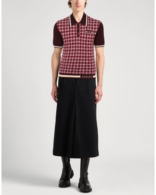 Polo Amiri de hombre de color Red