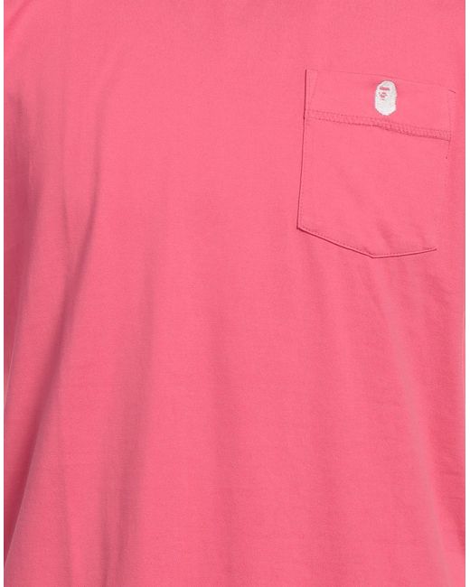 Camiseta A Bathing Ape de hombre de color Pink