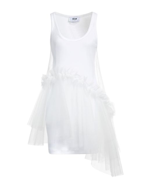 MSGM White Mini Dress