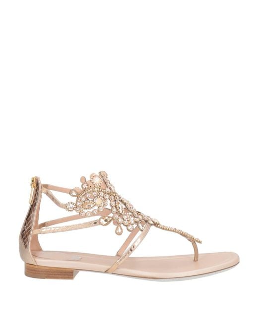 Rene Caovilla Natural Sandals