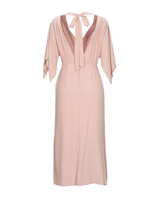 Semicouture Pink Midi Dress