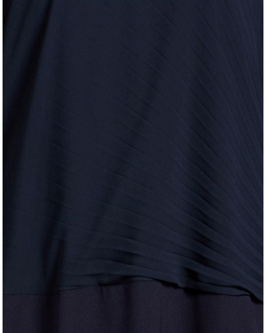 Clips Blue Midi Dress Polyester, Elastane
