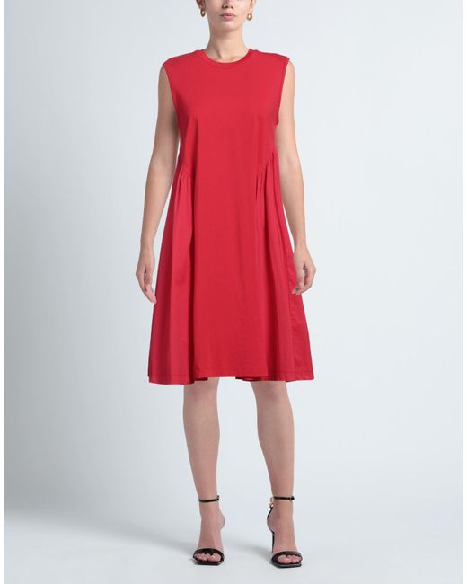 EMMA & GAIA Red Midi-Kleid