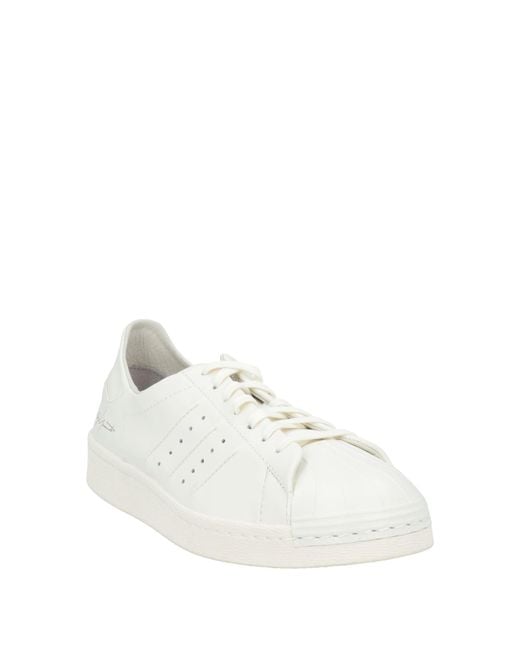 Y-3 White Off Sneakers Leather, Rubber for men