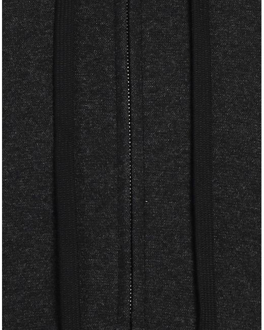 Paolo Pecora Black Charcoal Sweatshirt Cotton, Viscose, Polyamide, Elastane for men