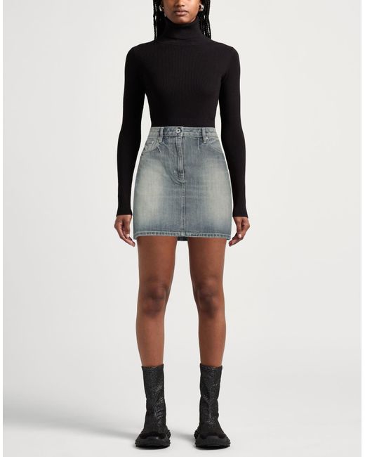 KENZO Gray Denim Skirt