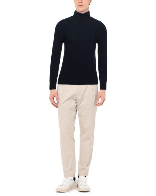 Drumohr Blue Turtleneck for men