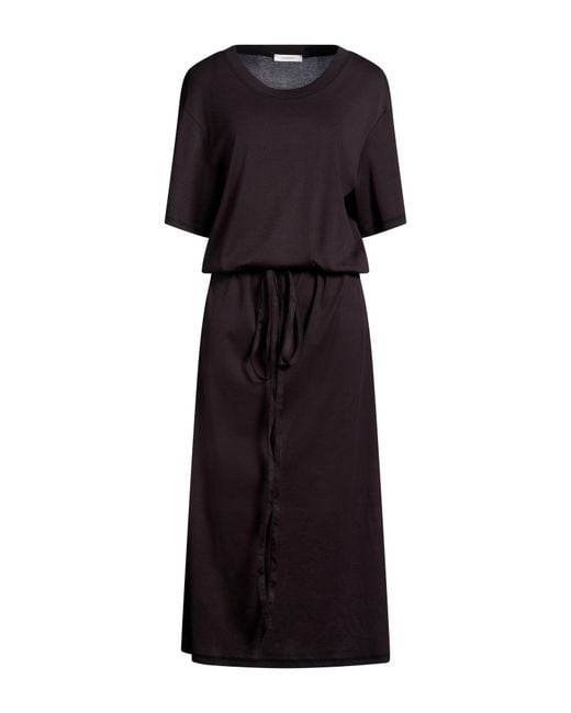 Lemaire Black Maxi Dress Cotton