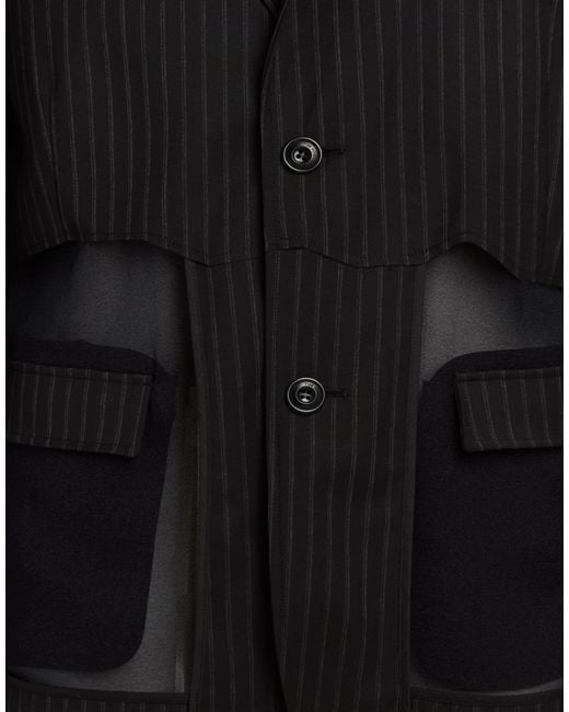 ANDERSSON BELL Black Blazer Polyester, Viscose, Elastane for men
