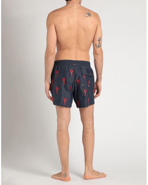 Thom Browne Blue Swim Trunks for men