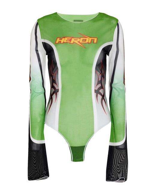 Heron Preston Green Bodysuit