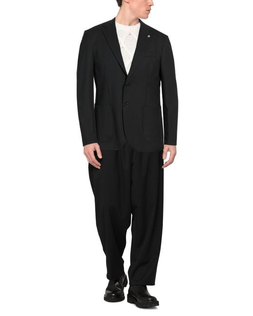 Liu Jo Black Blazer Wool, Polyester, Elastane for men