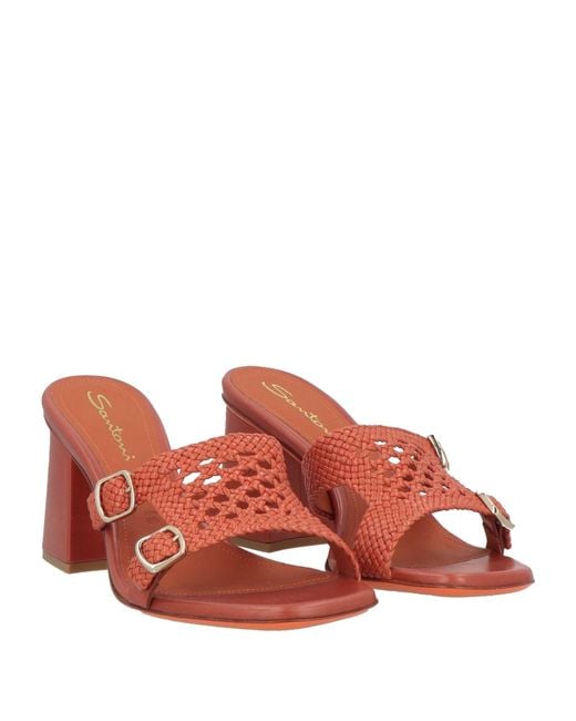 Santoni Red Pumps