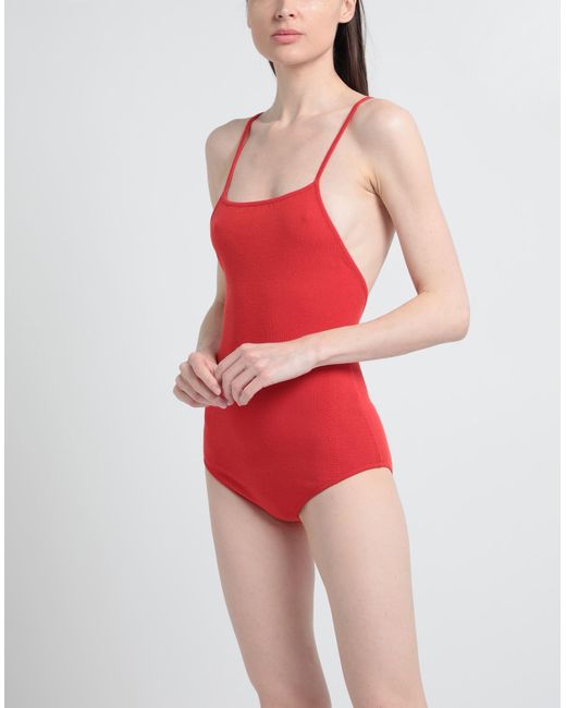 Agnona Red One-piece Swimsuit