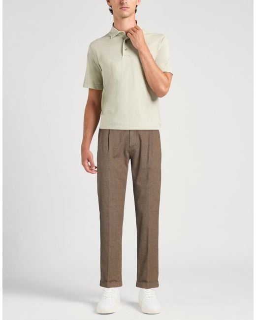 Berwich Gray Sand Pants Cotton, Polyester, Viscose, Elastane for men