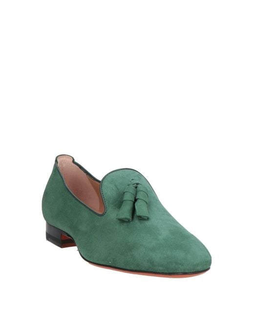 Santoni Green Loafer