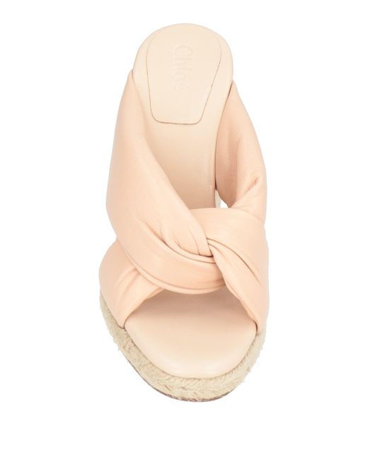 Chloé Natural Sandals Leather