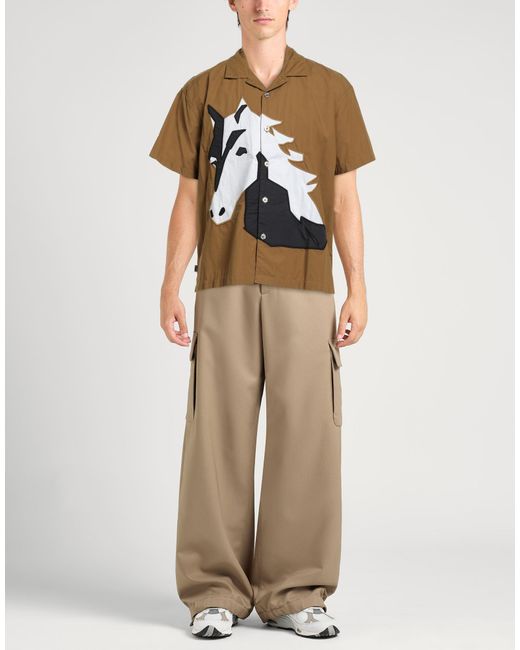 Obey Multicolor Camel Shirt Cotton for men