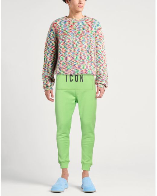 DSquared² Green Pants Cotton for men