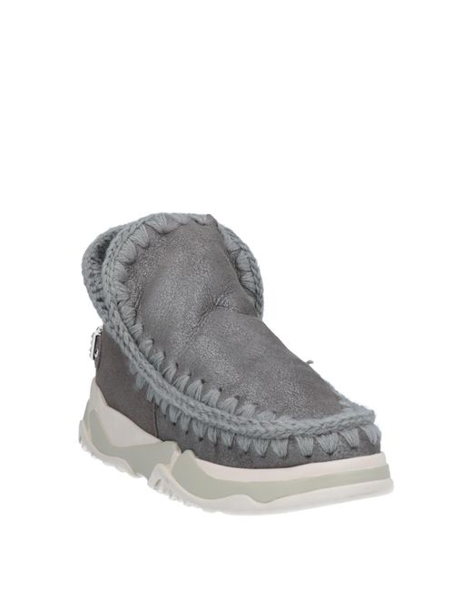 Mou Gray Ankle Boots