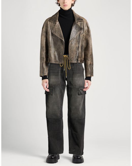 Rhude Gray Jeans for men