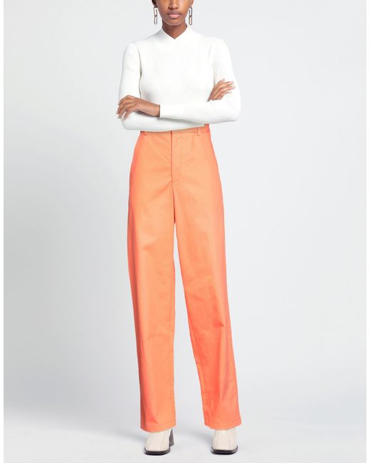 Indress Orange Pants Cotton