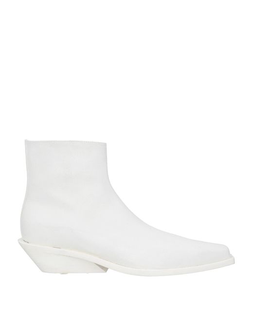 Ann Demeulemeester White Ankle Boots for men