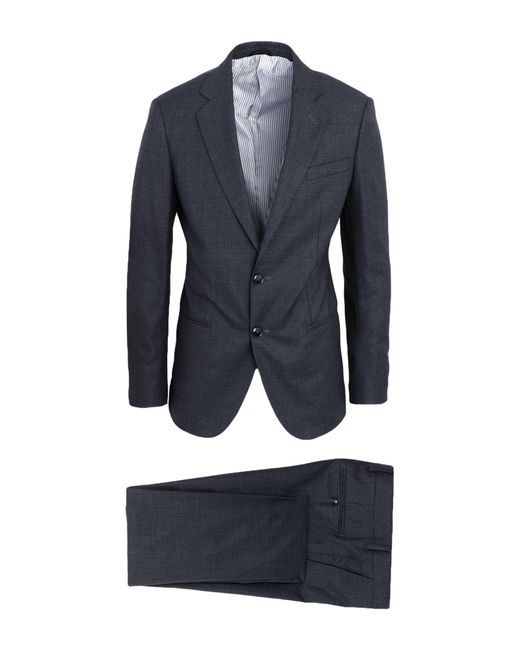 Giorgio Armani Blue Suit Virgin Wool, Silk for men