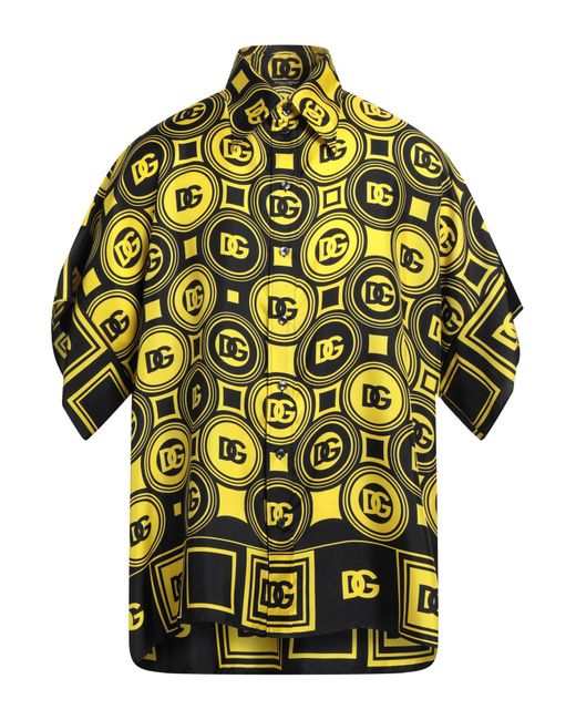 Camicia di Dolce & Gabbana in Yellow da Uomo