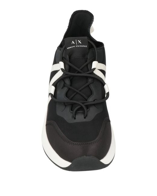 ARMANI EXCHANGE Black Trainers for men