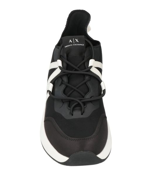 ARMANI EXCHANGE Black Trainers for men
