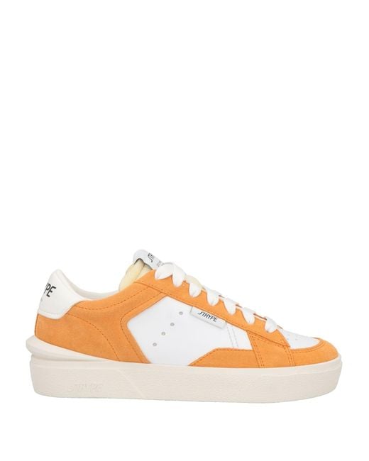 Strype Orange Sneakers