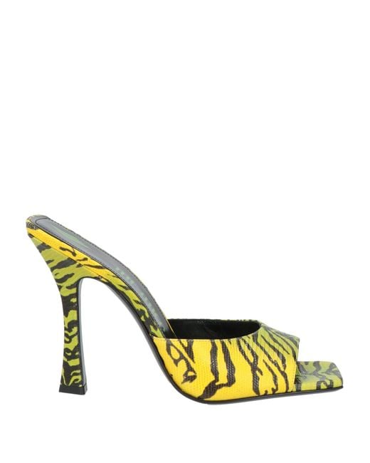 The Attico Metallic Sandals