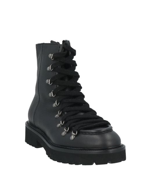 Doucal's Black Ankle Boots Leather