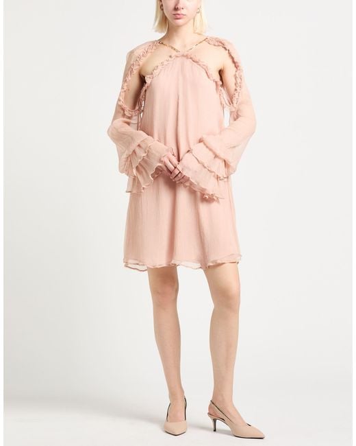Amen Pink Mini Dress Silk