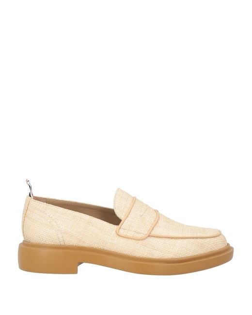 Thom Browne Loafers Natural Raffia, Leather