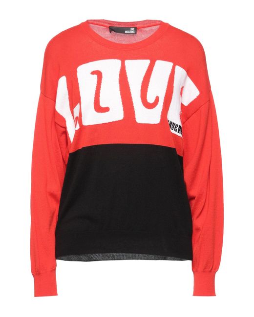 Love Moschino Red Sweater