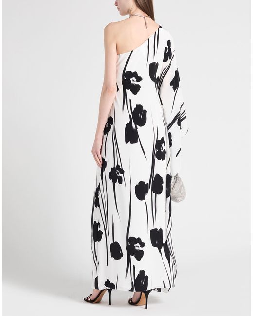 Max Mara White Maxi Dress Silk