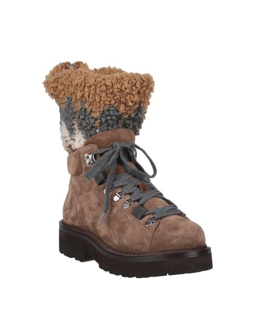 Brunello Cucinelli Brown Ankle Boots